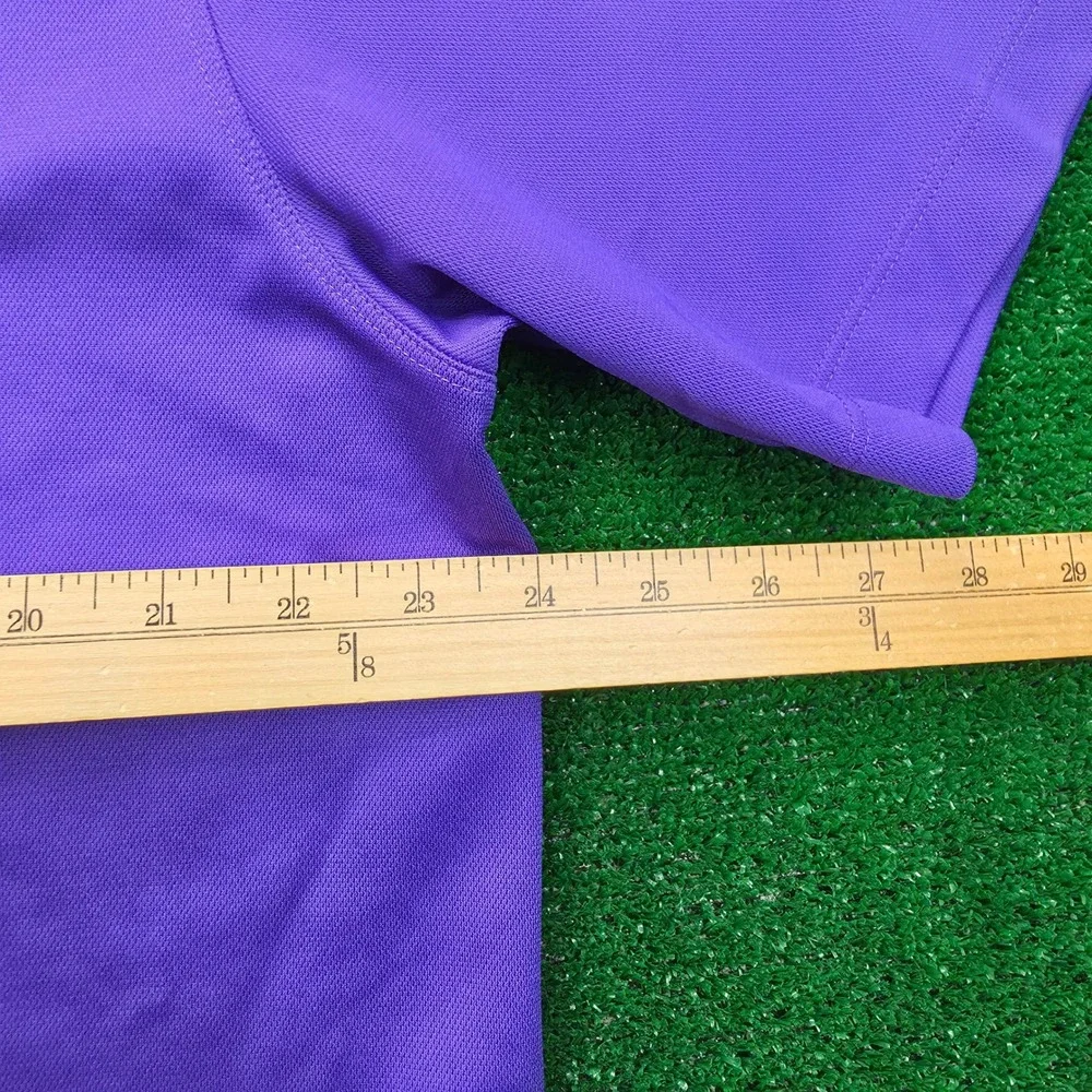 Nike Golf Dri Fit Performance Polo Shirt Mens XL Purple Crescent Farms Golf Club